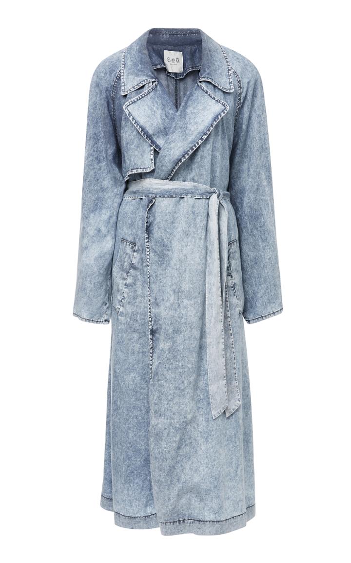 Sea Jocelyn Chambray Casual Trench
