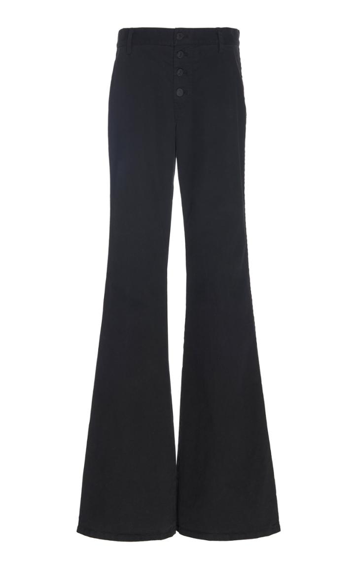 Nili Lotan Athens Stretch Cotton Flared Pants