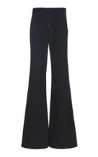 Nili Lotan Athens Stretch Cotton Flared Pants
