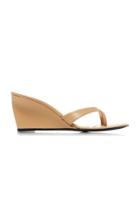 By Far Theresa Leather Wedges