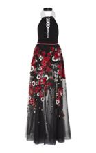 Elie Saab Halter Maxi Dress