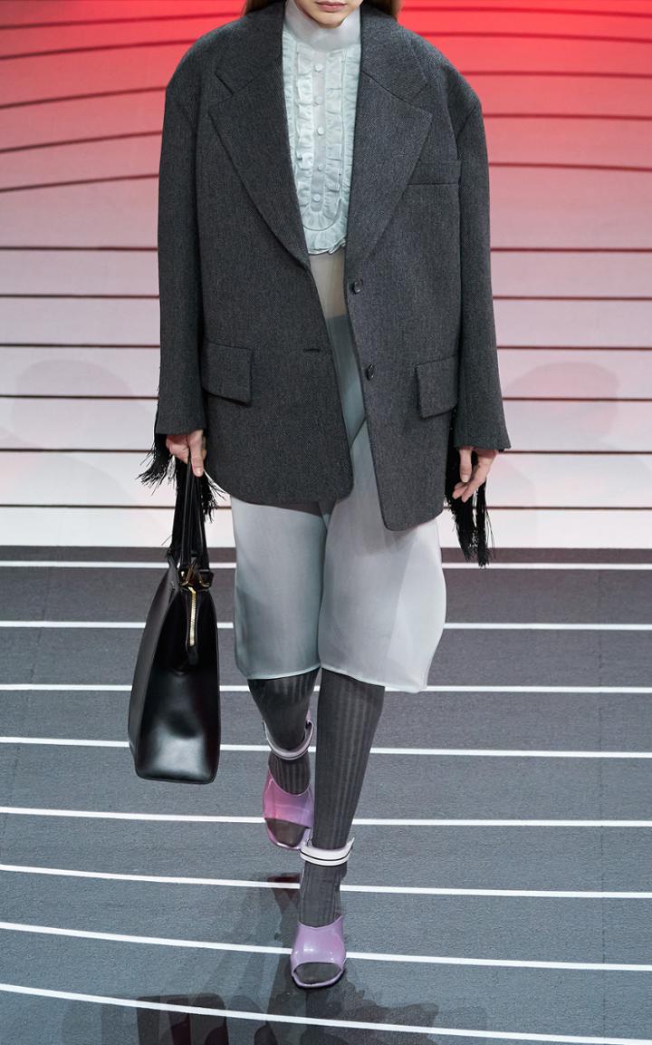 Moda Operandi Prada Oversized Single-breasted Jacket