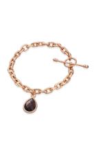 Nina Runsdorf 18k Rose Gold Multi-stone Flip Charm Bracelet