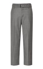 Jw Anderson Belted Cotton-twill Straight-leg Pants