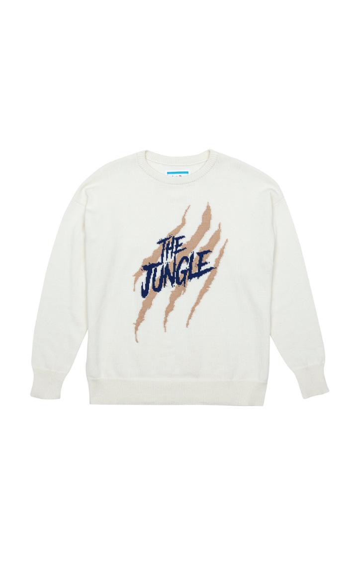 Just Don Printed Cotton And Cashmere-blend Sweater