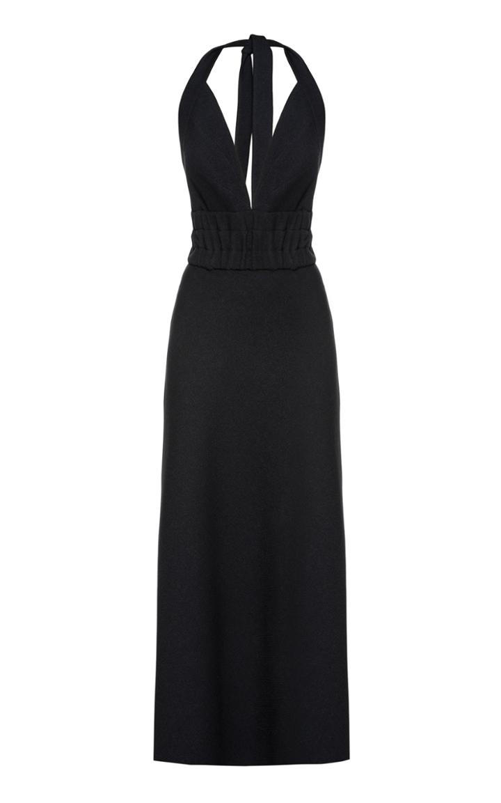 Moda Operandi Matriel V-neck Halter Midi Dress