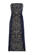 Jonathan Simkhai Metal Soutache Strapless Gown