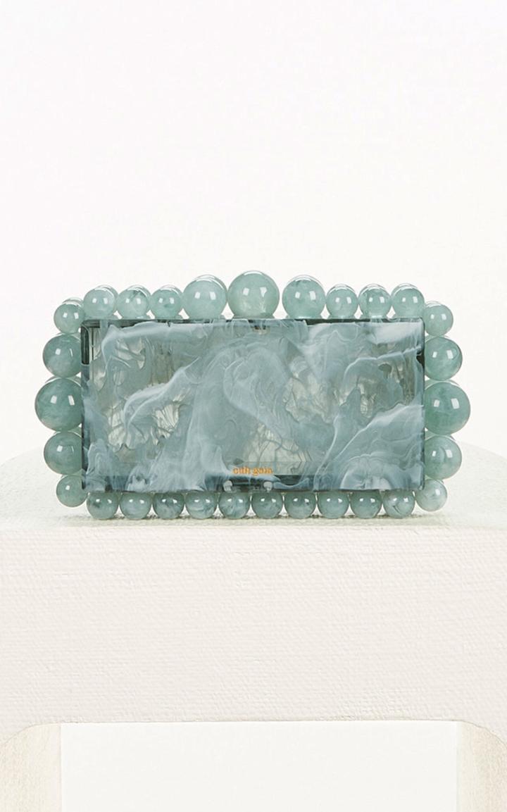 Moda Operandi Cult Gaia Eos Marbled Acrylic Box Clutch