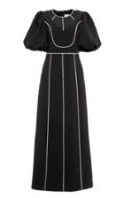 Moda Operandi Huishan Zhang Piper Crystal-trimmed Crepe Maxi Dress