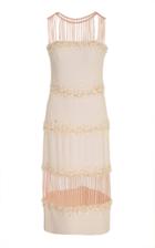 Elizabeth Kennedy Embroidered Midi Dress