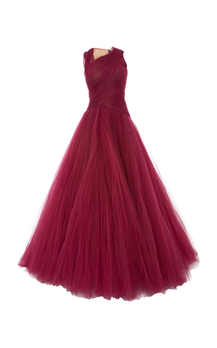 Zac Posen Ruched Ballgown