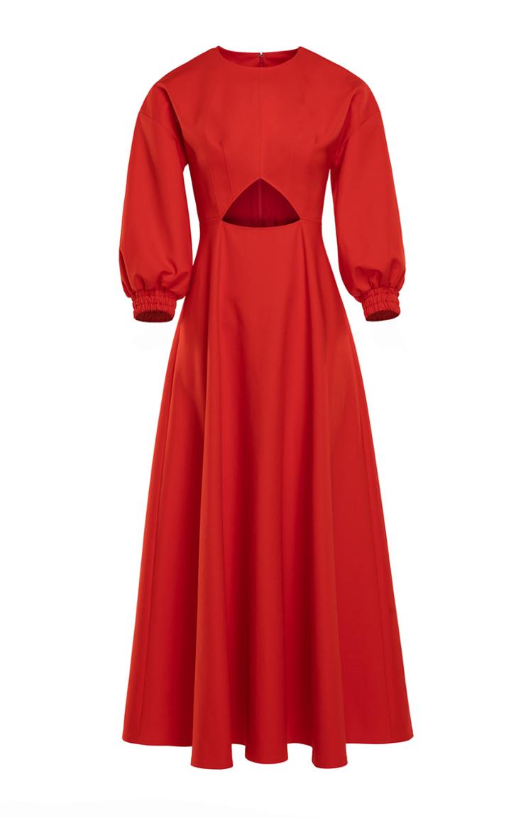 Moda Operandi Huishan Zhang Jolene Cutout Cotton-blend Dress