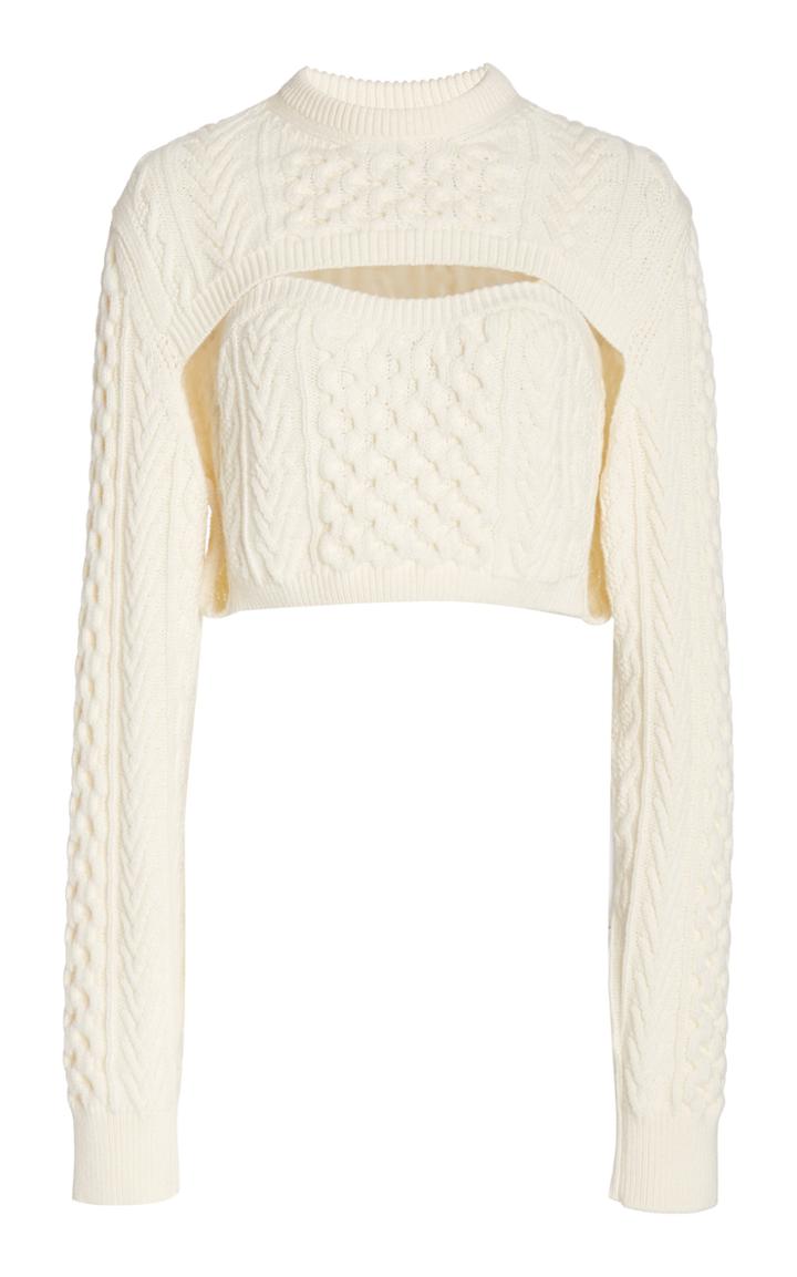 Rosie Assoulin Thousand-in-one-ways Wool-cotton Sweater