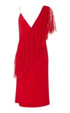 Diane Von Furstenberg Ruffle Lace Front Dress