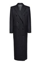 Moda Operandi Magda Butrym Striped Wool-blend Coat