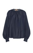 Moda Operandi N21 Bishop Sleeve Denim Top Size: 40