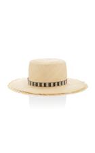 Yestadt Millinery Compass Frayed Straw Hat