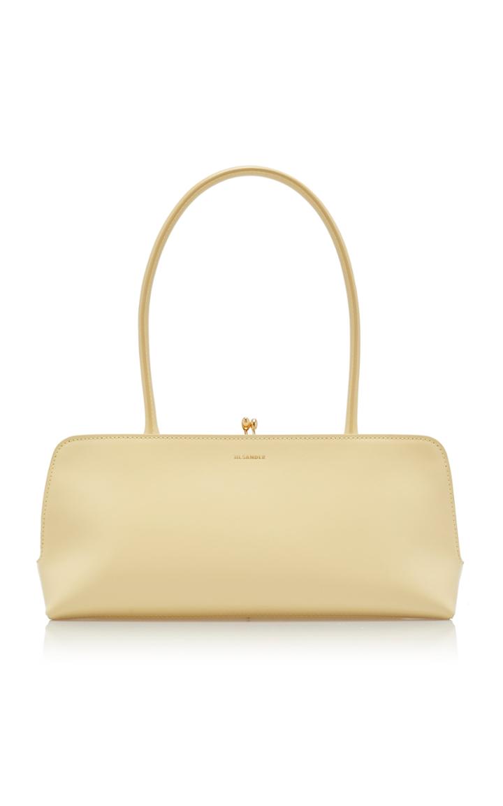 Moda Operandi Jil Sander Small Goji Frame Leather Top Handle Bag