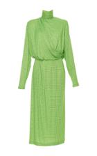 Emilio Pucci Embellished Draped Midi Dress