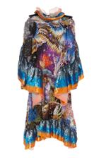 Mary Katrantzou Graphic Sequined Satin Midi Dress