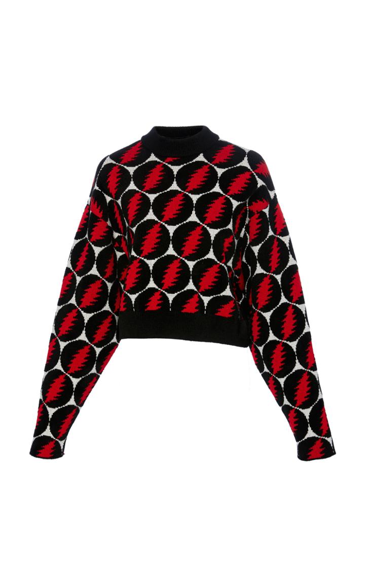 Proenza Schouler Printed Jacquard-knit Sweatshirt