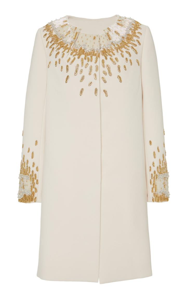 Moda Operandi Zac Posen Embroidered Cady Jacket Size: 0