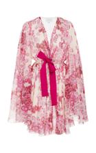 Giambattista Valli Floral Fit-and-flare Silk Dress