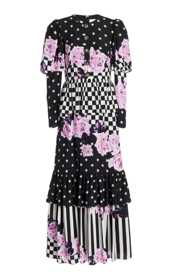 Moda Operandi Erdem Keily Mixed Print Gown