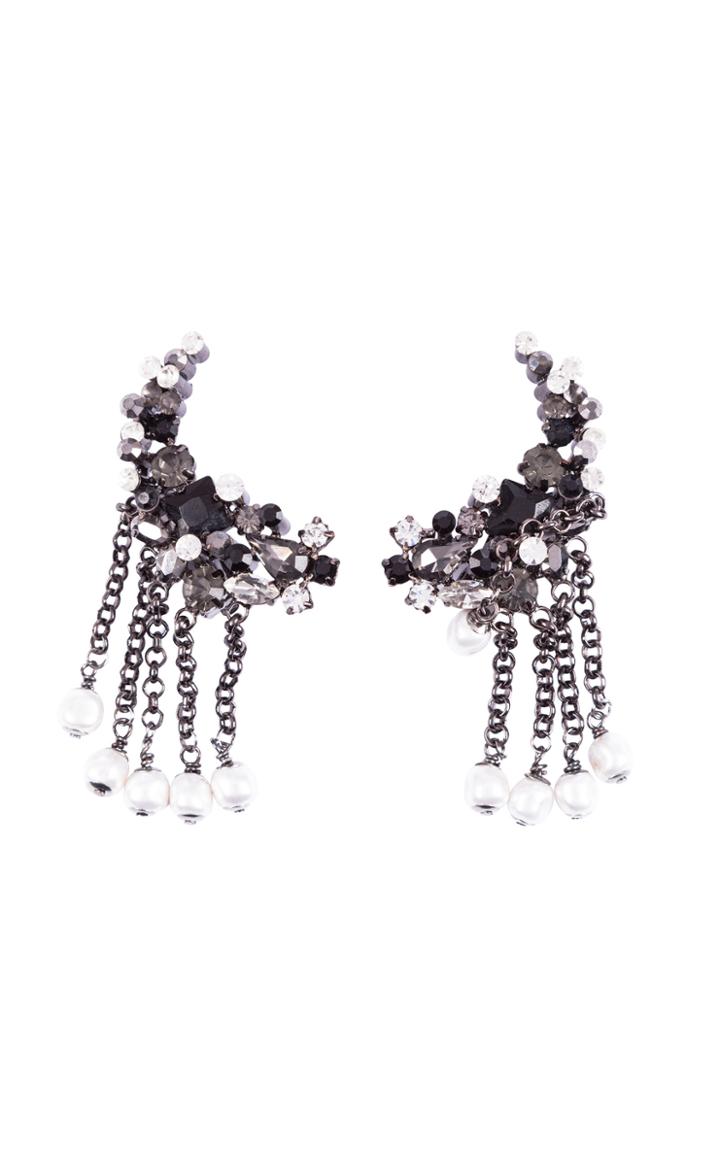 Dorothee Schumacher Rock Glam Chain Drop Clip Earrings