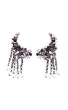 Dorothee Schumacher Rock Glam Chain Drop Clip Earrings