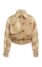 Zimmermann Sabotage Check Cropped Jacket