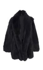Sally Lapointe Shawl-collared Fox Fur Coat