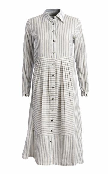 Roopa Cotton Stripe Shirt Dress