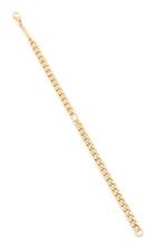 Zoe Chicco 14k Medium Curb Chain Bracelet With Single Floating Diamond