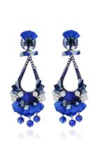 Ranjana Khan Viviana Raffia, Glass And Resin Earrings