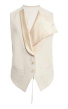 Moda Operandi Ann Demeulemeester Asymmetric Satin Waistcoat