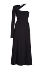 Moda Operandi Saks Potts Kitten Logo-print Jersey One-shoulder Midi Dress