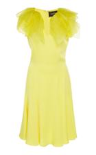 Jenny Packham Felice Ruffled-trimmed Crepe Mini Dress