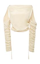 Breelayne Maxine Ruched Silk Top