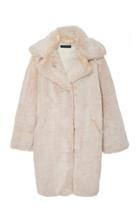 Sally Lapointe Oversized Faux Fur Coat