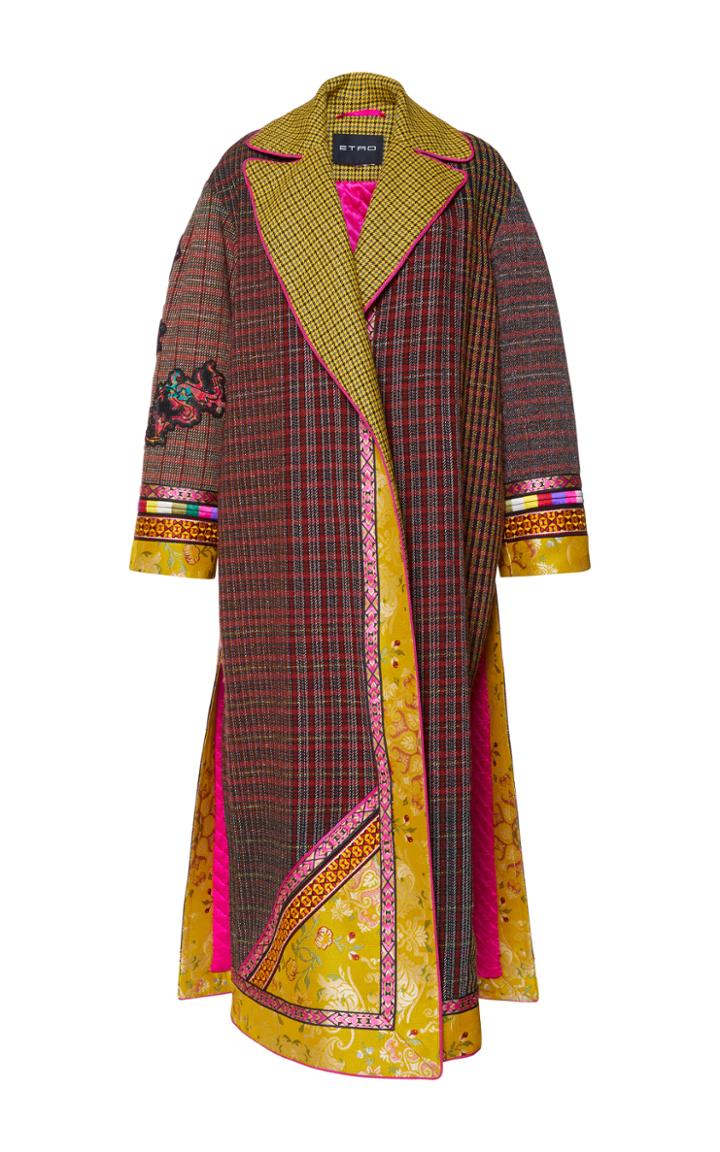 Etro Long Sleeve Wool Coat