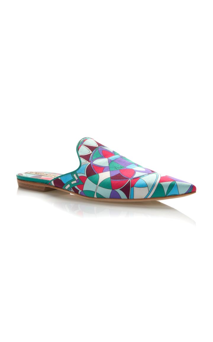 Emilio Pucci Printed Flat Mule