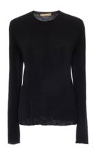Michael Kors Collection Featherweight Cashmere Crewneck Top
