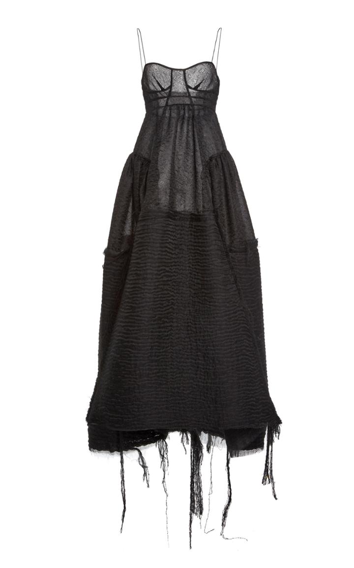 Moda Operandi Cecilie Bahnsen Lupita Frayed Cloque Dress