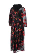 Simone Rocha Long Sleeve Crepe De Chine Dress