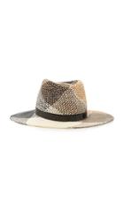 Maison Michel Charles Checked Straw Hat