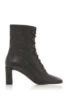 By Far Claude Textured-leather Ankle Boots