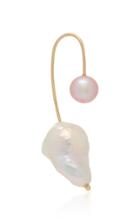 White/space Empress 14k Gold Baroque Pearl Single Earring