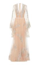 Sandra Mansour M'o Exclusive Aurore Sequined Tulle Maxi Dress