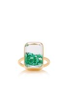 Moda Operandi Moritz Glik 18k Yellow Gold Ten-fourteen Emerald Shaker Ring